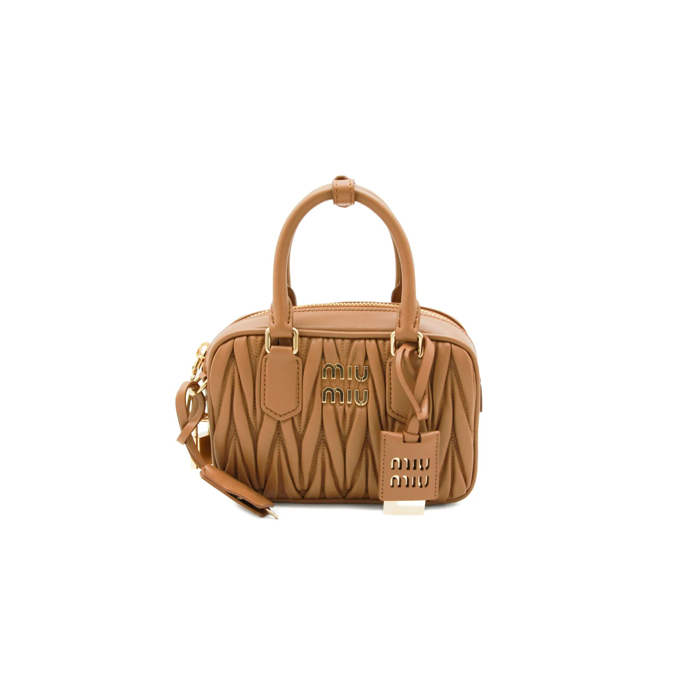 MIU MIU ARCADIE MATELASSÉ HANDBAG 5BB123 (19*13*6cm)